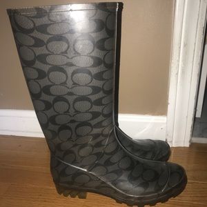 Black Rain Boots